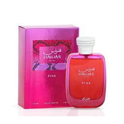 Rasasi Hawas Pink Women’s EDP – Floral Fruity Gourmand, Cotton Candy Marshmallow, 3.4 fl oz / 100 ml