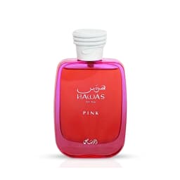 Rasasi Hawas Pink Women’s EDP – Floral Fruity Gourmand, Cotton Candy Marshmallow, 3.4 fl oz / 100 ml