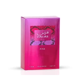 Rasasi Hawas Pink Women’s EDP – Floral Fruity Gourmand, Cotton Candy Marshmallow, 3.4 fl oz / 100 ml