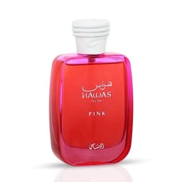 Rasasi Hawas Pink Women’s EDP – Floral Fruity Gourmand, Cotton Candy Marshmallow, 3.4 fl oz / 100 ml