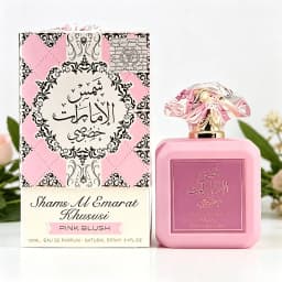 ARD AL ZAAFARAN Pink Blush Eau De Parfum 100ML With Original Gift Box Long Lasting Soft Sweet Floral Vanilla Musk Fragrance Women Perfume Matte Pink Square Bottle Crystal Petal Cap Romantic Scent Wedding Anniversary Gift for Ladies