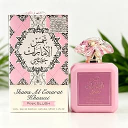 ARD AL ZAAFARAN Pink Blush Eau De Parfum 100ML With Original Gift Box Long Lasting Soft Sweet Floral Vanilla Musk Fragrance Women Perfume Matte Pink Square Bottle Crystal Petal Cap Romantic Scent Wedding Anniversary Gift for Ladies