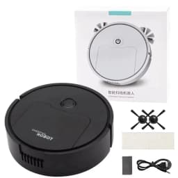 Automatic Electric Floor Vacuum Cleaner 3-in-1 1500Pa Sweeping Mop USB Rechargeable Wireless for Home And Office Use