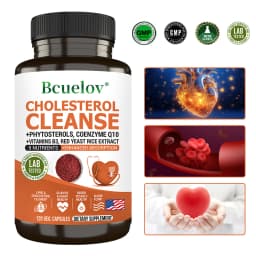 Niacinamide, Red Yeast Rice, Black Pepper Extract, Cholesterol Cleanser - Helps Lower Cholesterol Levels, 120 Capsules