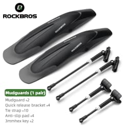 ROCKBROS Bicycle Mudguard Mountain Bike Fenders Widen Quick Release 26-29 Inch Bike Durable Adjustable Fender Bicycle Accessary