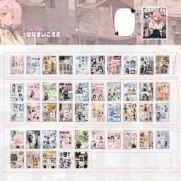 Ancient comic wind cut film sticker book creative and exquisite coated paper material DIY notebook decoration scrapbook material