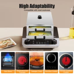 Chinese Rice Noodle Roll Food Steamer with Extra Tray Stainless Steel Square Tier/Layer Cooking Cuisine Top Open RecipeCookware