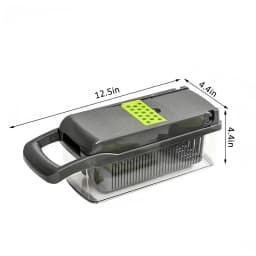 16-in-1 Vegetable Chopper PE+ABS Multi-Blade Kitchen Gadget for Home Cooking & Meal Prep