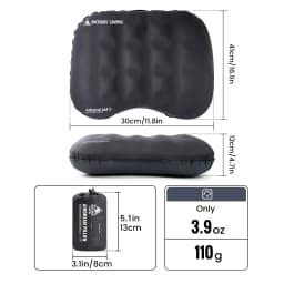 OneTigris Airdream Camping Pillows Ultralight Inflatable Compact Travel Neck Pillow for Backpacking Hiking Camping Supplies