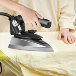 1200W Electric Steam Iron, 110V Industrial Heating Iron Exhaust Vents Water Tank Dry/Steam Ironing, Flattening Clothes Wrinkles