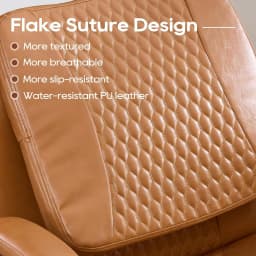 TCGBKAF Ergonomic Office Chair Criss Cross Chair with Flip Backrest PU Leather Adjustable Height Swivel Chair with Flip Up Arms