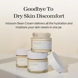 mixsoon Bean Cream - Intensive Moisture Face Cream For Smooth, Essence-Exfoliating, Hydrating Nourished Skin, Pore & Sebum Care