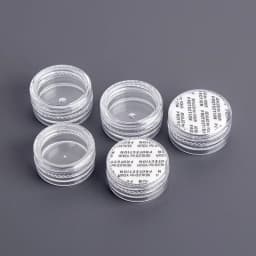20/50pcs 2-5g Sample Clear Cream Jar Mini Cosmetic Bottles Containers Transparent Pot For Nail Arts Small Clear Can Tin For Balm