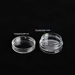 20/50pcs 2-5g Sample Clear Cream Jar Mini Cosmetic Bottles Containers Transparent Pot For Nail Arts Small Clear Can Tin For Balm