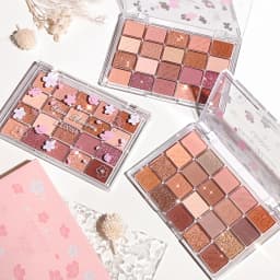 20-Color Cherry Blossom Eyeshadow Palette - Matte & Glitter Pink/Brown Tone Eye Makeup Palette, Long-Lasting Pigmented Eyeshadow