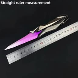 Valorant Singularity Butterfly Knife Foldable Replica Toy for Boys Plastic Model Collectible Melee Gear for Cosplay Gaming