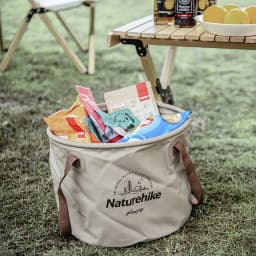 Naturehike Handheld Bucket Outdoor Foldable Waterproof Bucket Portable Multifunctional Travel Camping Fishing Storage Bucket