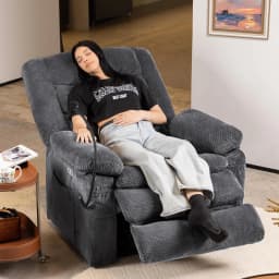 Dual Motor Lift Recliner Heat Massage Infinite Position Cup Phone Holder USB Arms Pillow Elderly Gray L Customized
