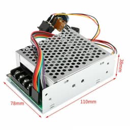 Digit DC10-55V Motor Speed Controller 60A PWM Speed Controller with Switch Digital Display CW CCW Reversible 12V 24V 36V