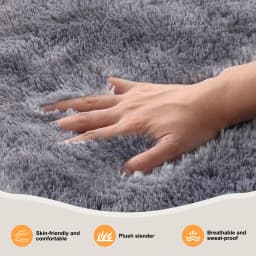 Ultra-Soft Puffy Rug, Bedroom & Living Room Indoor Floor Mat, Nursery Carpet, Children's Girls' Room Home Decor