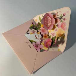 Greeting Card Flowers Cat Pop Up Card 3D Greeting Cards for Birthday, Anniversary, Thank You, Thanksgiving, Christmas, Get Well,