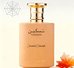 Paris Corner Taskeen Caramel Cascade is a warm and sweet delicacy neutral perfume 3.4oz100ml