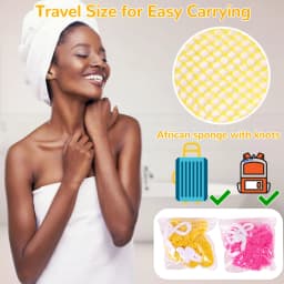 African Net Bath Sponge Exfoliating Shower Puff Foam Towel Stretch Body Scrubber Back Cleaning Sponge Soft Mesh Bath Net for Skin Exfoliation Daily Shower Body Care Accessories