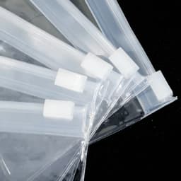 50/5PCS Mini Clear Bag Pill Dispenser Bags Protable Travel Jewel Pouch with Sliding Zipper Self-sealing Waterproof Storage Bags