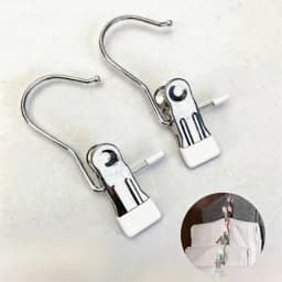 Multifunctional Clothespin Hanger Clothes Hook Buckle Metal Stainless Steel Hat Skirt Trouser Clip Clothing Wardrobe Storage