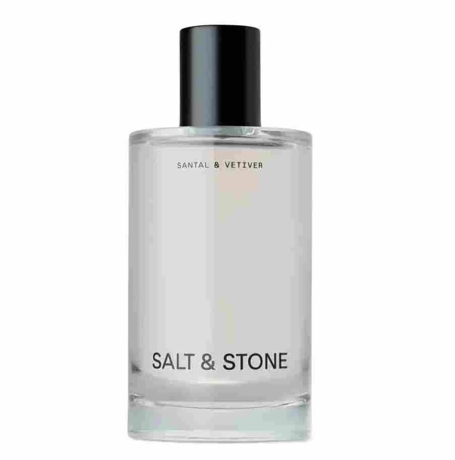 Salt & Stone Sandalwood & Vetiver Men's & Women's Perfume Glycerin & Red Algae Moisturizing Fragrance | Vegan, Non-Irritating 100ml