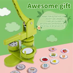 Button Maker Machine, 32mm Installation-Free DIY Pin Button Maker Press Machine Kit Unique Design Easy to Operate