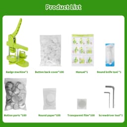 Button Maker Machine, 32mm Installation-Free DIY Pin Button Maker Press Machine Kit Unique Design Easy to Operate