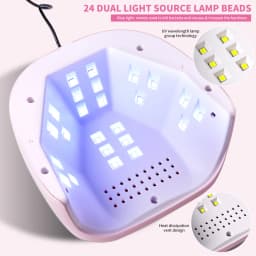 24 LED Nail Dryer Rapid Cure Lamp Professional Nails Phototherapy Light for Manicure Salon Acrylic Gel Art Quick Drying Tools