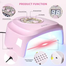 24 LED Nail Dryer Rapid Cure Lamp Professional Nails Phototherapy Light for Manicure Salon Acrylic Gel Art Quick Drying Tools