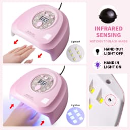 24 LED Nail Dryer Rapid Cure Lamp Professional Nails Phototherapy Light for Manicure Salon Acrylic Gel Art Quick Drying Tools