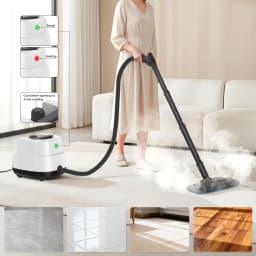 Multi-Surface Handheld Steam Cleaner High Temperature Deep Cleaning with Multiple Accessories for Home Kitchen Floor Window Car Seat Carpet Tile
