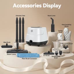 Multi-Surface Handheld Steam Cleaner High Temperature Deep Cleaning with Multiple Accessories for Home Kitchen Floor Window Car Seat Carpet Tile