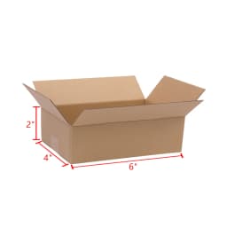 100 Pack Yellow Corrugated Cardboard Boxes 6x4x2" (15.2x10.2x5.1cm) Small Shipping Boxes for Mailing & Gift Packaging