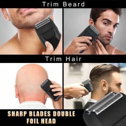 Professional Hair Clipper Set with LCD Display, Rechargeable Electric Trimmer for Men, Includes T-Outliner, Foil Shaver, Guide Combs & Accessories