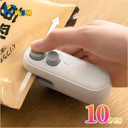 Portable Mini Sealer 2 in 1 Heat Sealer for Snacks Home Use Rechargeable Sealer Vacuum Sealer Snacks Plastic Bag Heat Sealer