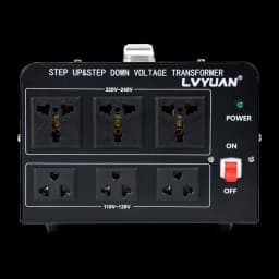 Lvyuan Voltage Converter Transformer 700VA/3500VA/6000VA Heavy Duty Step Up/Down Transformer with US&UN Outlet 5V USB Port