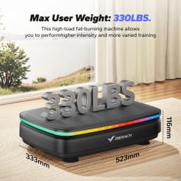 MERACH Vibration Plate Exercise Machine with Light Whole Body Workout Power Vibrate Platform Vibration Plate Lymphatic Drainage