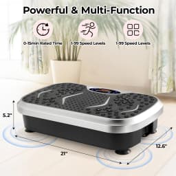 Vibration Plate Exercise Machine Whole Body Workout Fitness 3D Vibration Platform Whole Body Vibration Machine for Home Fitness