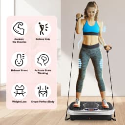 Vibration Plate Exercise Machine Whole Body Workout Fitness 3D Vibration Platform Whole Body Vibration Machine for Home Fitness
