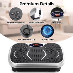 Vibration Plate Exercise Machine Whole Body Workout Fitness 3D Vibration Platform Whole Body Vibration Machine for Home Fitness