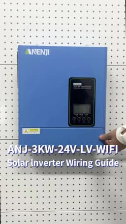 24V 3000W 120V off grid solar inverter 4000W maximum PV input pure sine wave built-in 100A MPPT hybrid inverter US stock