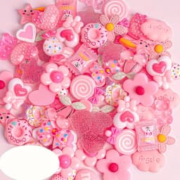 100 Pieces Slime Charms Mixed Candy Sweets,Resin Fake Candy Nail Charms, Assorted Slime Making Supplies For Dly Scrapbooking Cra