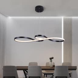 GreeLustr Modern Chandelier Pendant Light Acrylic Note Dimmable Led Ceiling Lamp Dining Living Room Hotel Decor Hanging Fixture