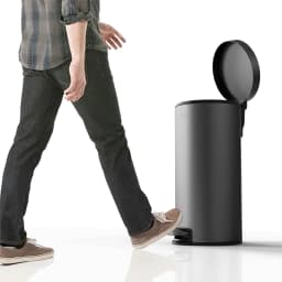 mVm Foot-operated trash can, 3L/5L/12L/20L/30L,  suitable for kitchens, living rooms, bathrooms, offices, round design.