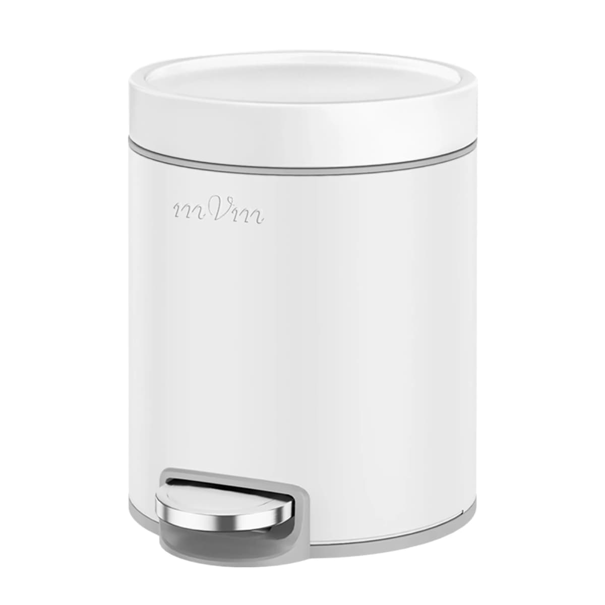mVm Foot-operated trash can, 3L/5L/12L/20L/30L,  suitable for kitchens, living rooms, bathrooms, offices, round design.